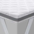 7,5 cm dicker Matratzentopper mit hartem Schaumkern, flexiblen Haertegraden H4/H5, komfortable Auflage 140 x 200 cm