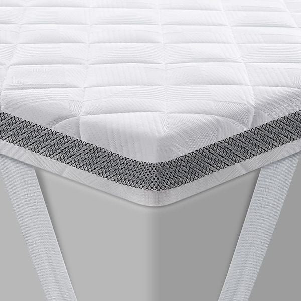 7,5 cm dicker Matratzentopper mit hartem Schaumkern, flexiblen Haertegraden H4/H5, komfortable Auflage 140 x 200 cm